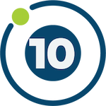 Graphic of a circle with the number 10 in the middle